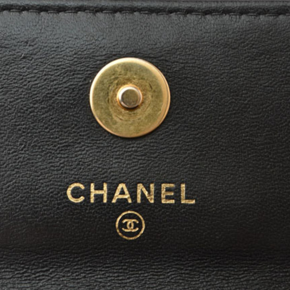 CHANEL Black Lambskin Leather Wallet - Picture 9 of 14